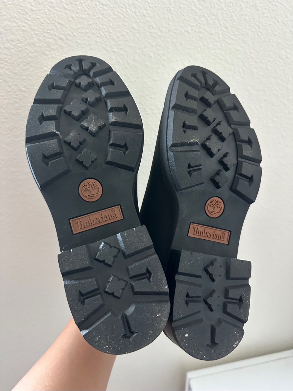 Timberland Black Boots with Brown Accents - Lug Sole Traction